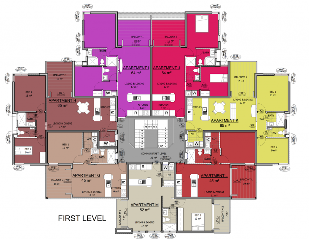 First level layout - Valencia park