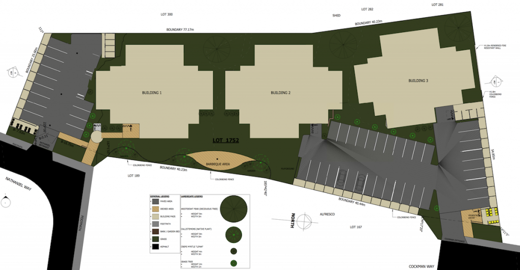Site layout - Valencia Park
